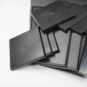10-Pack 50mm Square Miniature Bases for Tabletop Wargames Models