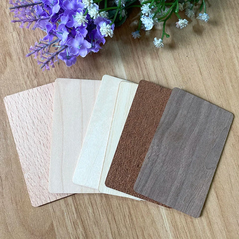 Bamboo NFC 213 Chip Contactless Membership Card 13.56MHz Wood Business Social Recognition Card