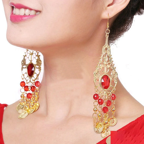 Belly Dance Earrings for Women and Girls Bollywood Indian Dance Jewelry Accessories
