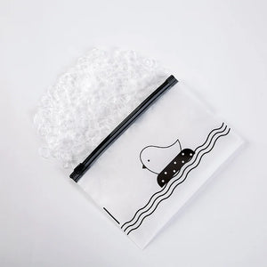 1000 Pack High Elasticity Black Transparent Hair Bands - No Damage, Disposable Hair Accessories