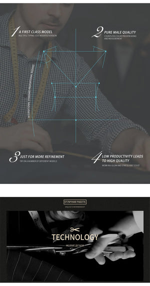 "2024 Men's Slim Fit Suit 2-Piece Set: Formal Business Wear (Jacket+Pants)"