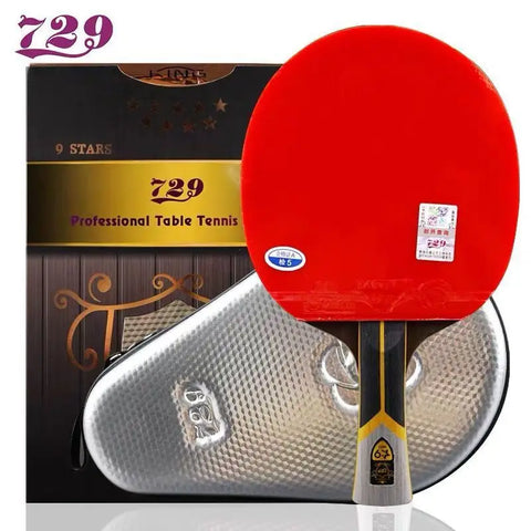 Carbon Table Tennis Racket 9-Star 8-Star Ping Pong Paddle with Bag - High Sticky Pips-in Bat