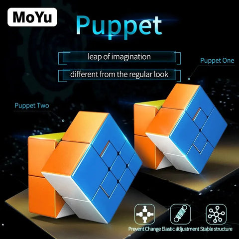 3D Speed Cube Puzzle Toy - Fidget Puzzle, Single or Double Pack Options