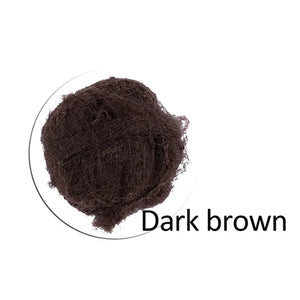 100pcs Brown Nylon Hair Nets for Dance Recitals, Bun Covers & Hair Weaving Caps