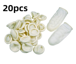 100pcs Disposable Latex Finger Cots Non-slip Anti-static Fingertip Protectors Rubber Gloves