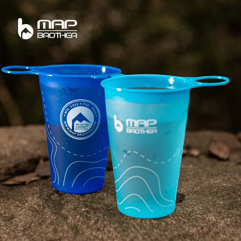 200ml Portable Foldable Water Bottle for Running, Hiking, Cycling - Durable Hydration Flask