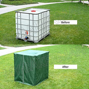 1000L IBC Tote Container Cover, Waterproof UV-Resistant Outdoor Protection