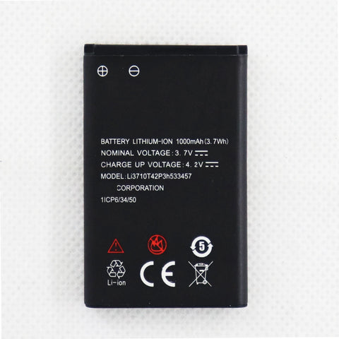 2022 1000mAh Replacement Battery Li3710T42P3h533457 for ZTE Mobile Phone