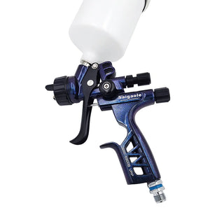 1.3mm Upper Pot Spray Gun for Auto, Furniture, Leather, and Metal - High Atomization, 6800 Gravity Pneumatic Tool