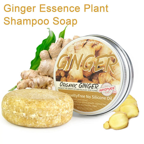 Ginger Shampoo Bar for Hair Growth & Scalp Care