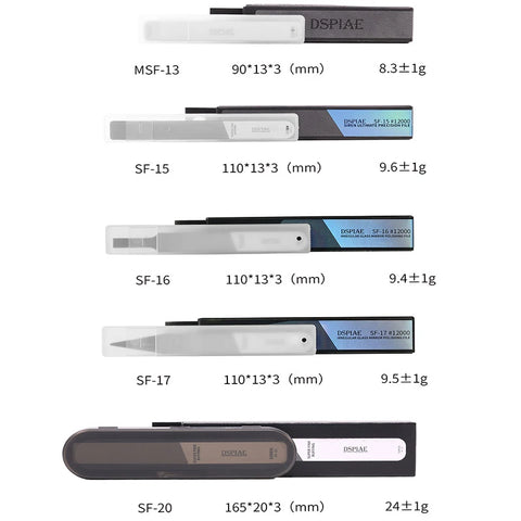 5-Piece Hobby File Set, Abrasive Ceramic Polishing Blocks for Model Crafting