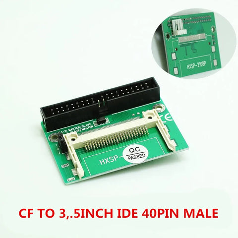 3.5" IDE 40 Pin Male to CF Compact Flash Adapter Connector