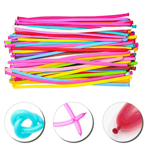 100-Pack White Balloons with Garland Strips for Wedding Party Decor Set