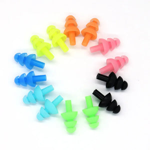 10 Pairs Silicone Noise-Reducing Ear Plugs for Sleeping, Sound Insulation, Anti-Snore, Comfortable Ear Protectors