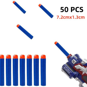 100-Pack 7.2cm Foam Dart Refills for Toy Blasters - Safe for Kids Ages 6+