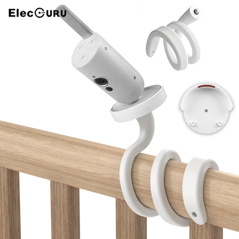 Flexible Twist Mount for Baby Monitor, Attaches to Crib, Cot, Shelves, Furniture