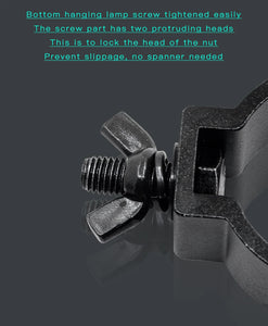 10-Pack 48-51mm 100kg Aluminum Alloy Stage Light Clamps, Heavy Duty Truss Bracket Hangers for Theatre Lighting