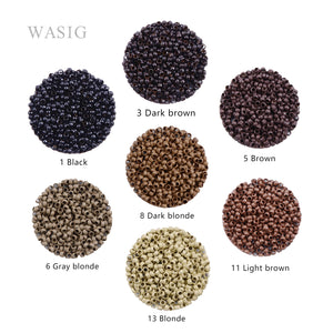1000pcs 2.5mm Micro Nano Rings for Hair Extensions - 7 Color Options