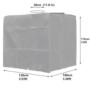 1000L IBC Tote Container Cover, Waterproof UV-Resistant Outdoor Protection