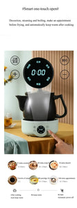 1.8L Smart Electric Ceramic Medicine and Soup Pot with Auto Keep Warm Function