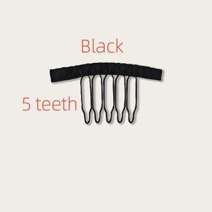 100pcs Wig Combs for Security with 4-6 Teeth - Ideal for Wig Caps and Clips