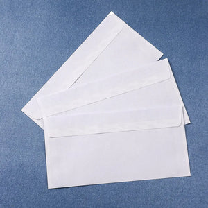10-100pcs White Self-Seal Business Envelopes #10, Holds A4/Bills/Invoices, Secure Windowless Design