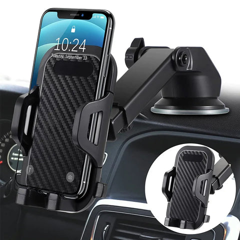 Car Phone Holder Suction Cup Mount for iPhone, Samsung, Xiaomi, Huawei