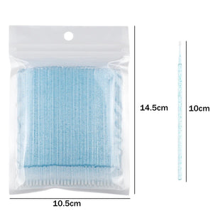 100 Pack Disposable Mascara Brushes for Lash Extensions & Makeup Application