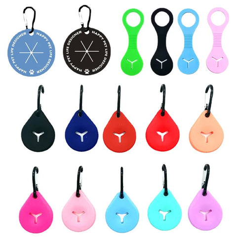 Dog Waste Bag Dispenser & Clip - Hands-Free Poop Carrier Holder