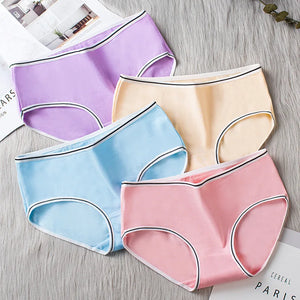 10-Pack Teen Cotton Underwear Girls Solid Colors Ages 10-16 Kids Panties