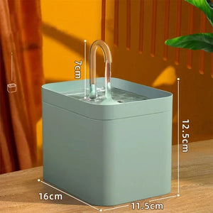 1.5L Quiet Pet Water Fountain with Smart Burnout Protection for Cats and Dogs