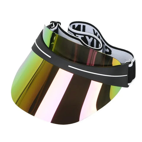 Colorful Visor Sun Hat for Outdoor Travel, UV Protection Beach Sports Cap