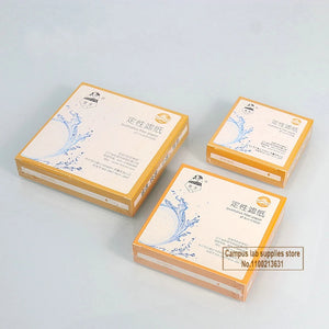 100pcs Lab Filter Paper Cotton Fiber 7cm-18cm Fast/Medium/Slow Qualitative Filtration