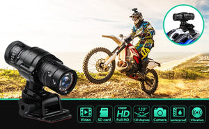 1080p Action Camera for Motorcycles and Bikes, Helmet Mount, Mini Sport DV Video Recorder, Outdoor Action Cam with Gun Mount