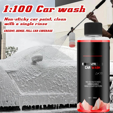 High Concentration Super Foam Car Wash Shampoo 100ml - Large Capacity Auto Cleaning Solution