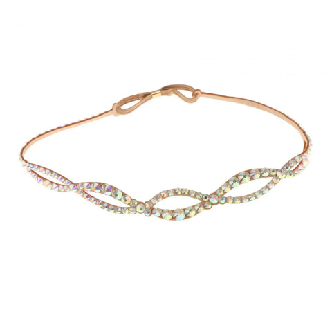 Belly Dance Headdress Rhinestone Headpiece for Festival, Wedding, Stage - Adult and Teen