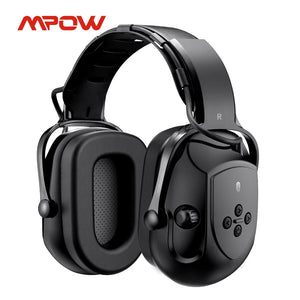 Upgraded Bluetooth Noise Reduction Ear Muffs, 29dB NRR/36dB SNR Hearing Protection, Adjustable Headphones Ear Defender