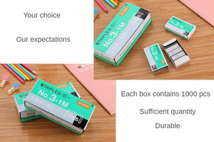 1000 Pcs Standard No. 12 Staples 24/6 for Office Binding and Stapler Use