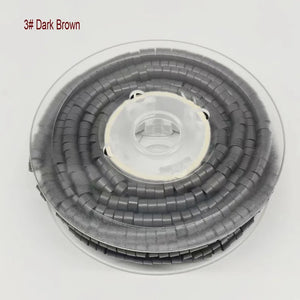 1000pcs 5.0mm Silicone Aluminum Micro Rings Hair Extension Beads with Loop Hook and Plier Tool Kit