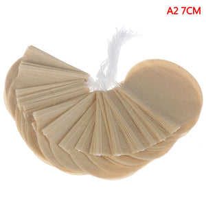 100 Eco-Friendly Biodegradable Drawstring Tea Bags 6x7cm for Loose Leaf & Herbal Filters