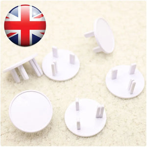 10-Pack UK Outlet Plug Socket Covers | Child Safety Protector Guards