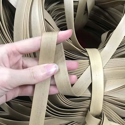 12-17mm 10m PE Flat Rattan Weaving Rope for Bird Nest Chair Outdoor Furniture & Wall Decor