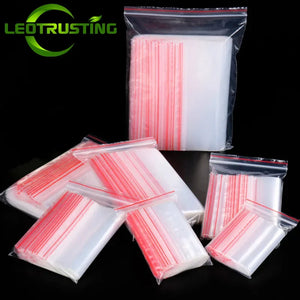 100 Pack Freezer Safe 50 Micron Ziplock Bags, Food Storage for Snacks & Cookies