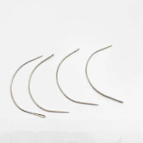 25 Pcs Large 9cm C Curved Needles for Wig Making, Crochet Braids, Hair Weaving and Ventilating