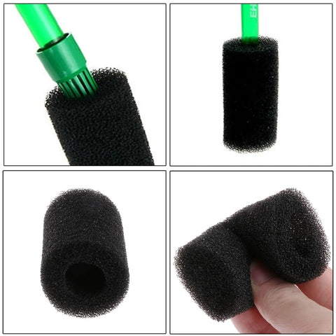 5-Pack Black Aquarium Filter Sponge Foam Roll Pre-Filters Media