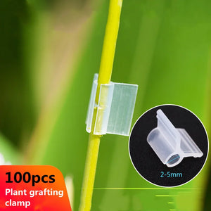 100 Grafting Clips for Tomatoes & Vegetables - Essential Garden Tools