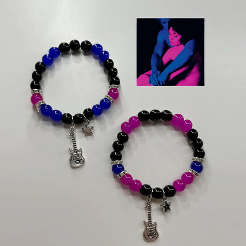 Couple Beads Bracelet Set - Matching TV Girl Album-Inspired Jewelry for Friends