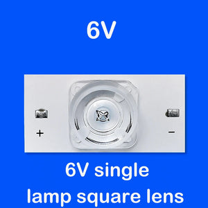 100pcs SMD LED Lamp Beads with Lens & Filter for 32-75" TV Repair, 2m Cable, Backlight Strip Accessories