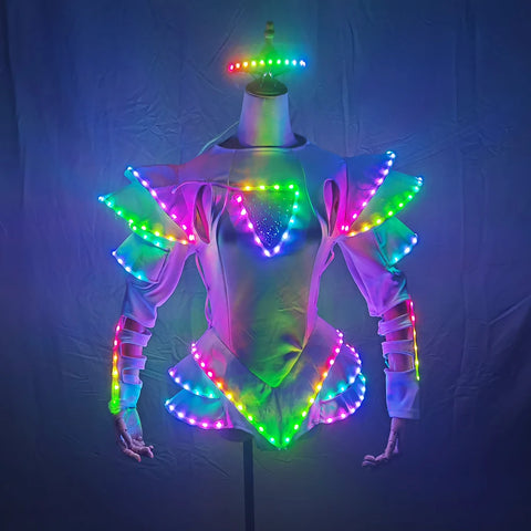 Bride Luminous LED Tutu Dress for Dance, Party, Wedding Events