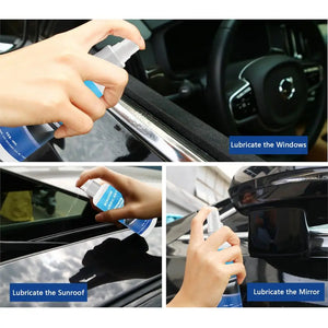 100ml Silicone Spray Lubricant for Cars Multi-Surface Rubber Door Strip Softening Prevent Adhesion Vehicle Care